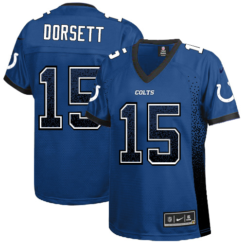 Women's Elite Phillip Dorsett Nike Jersey Royal Blue - #15 Drift Fashion NFL Indianapolis Colts